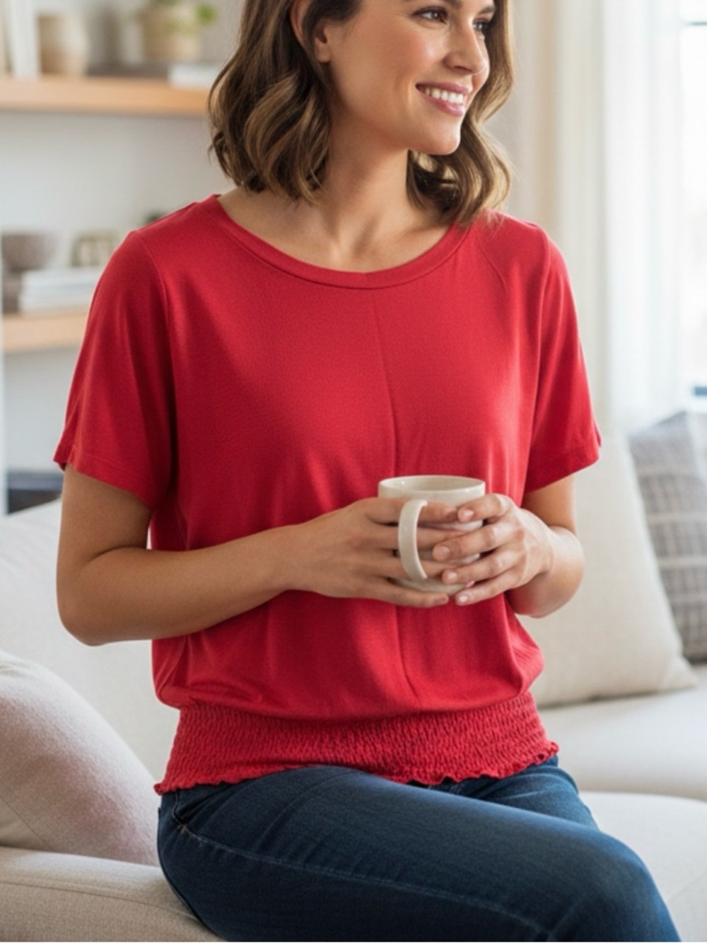 Michael Kors Short Sleeve Top Pink M